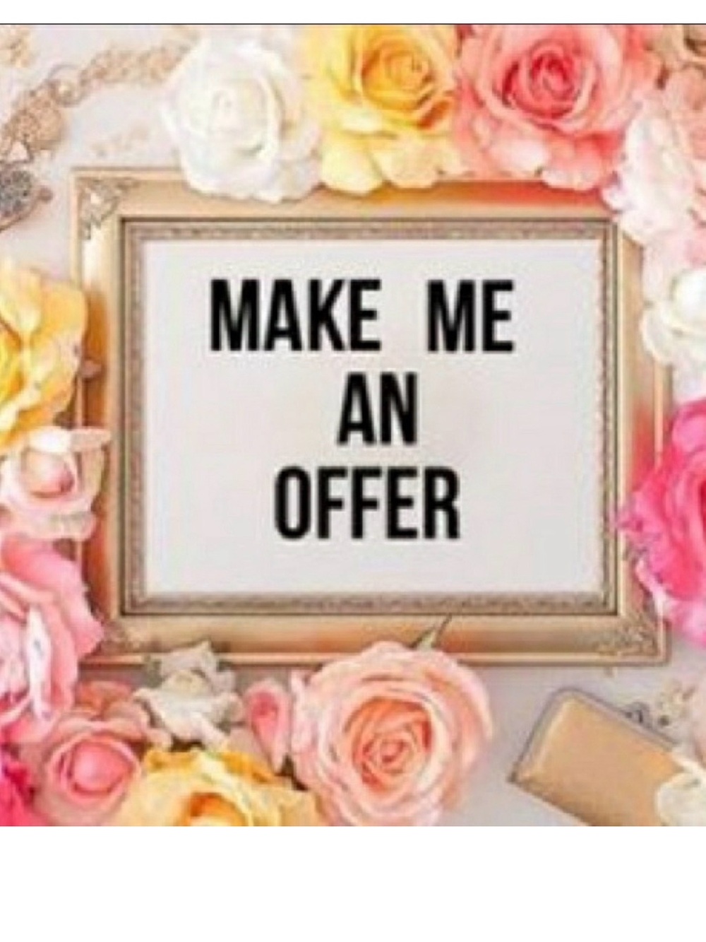 Floral Pink & Cream Decorative Wall Sign - Make Me An Offer